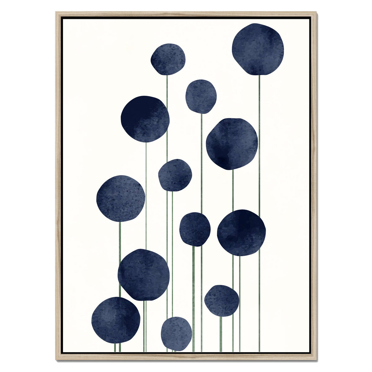 Bayberry Curve Poppy Canvas Wall Art — gallery image 21