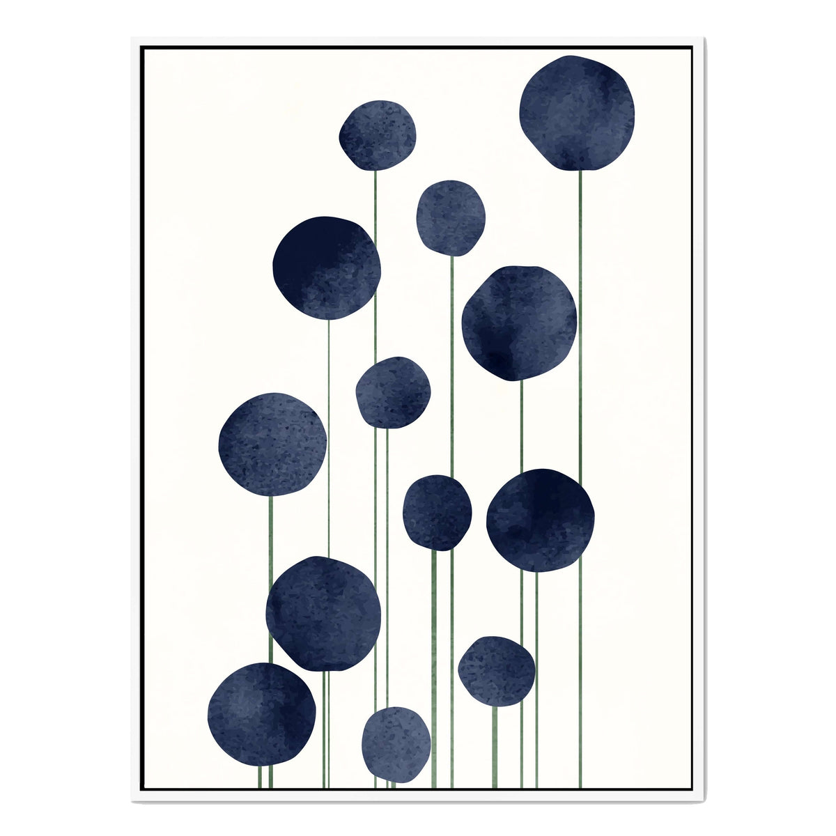 Bayberry Curve Poppy Canvas Wall Art — gallery image 33