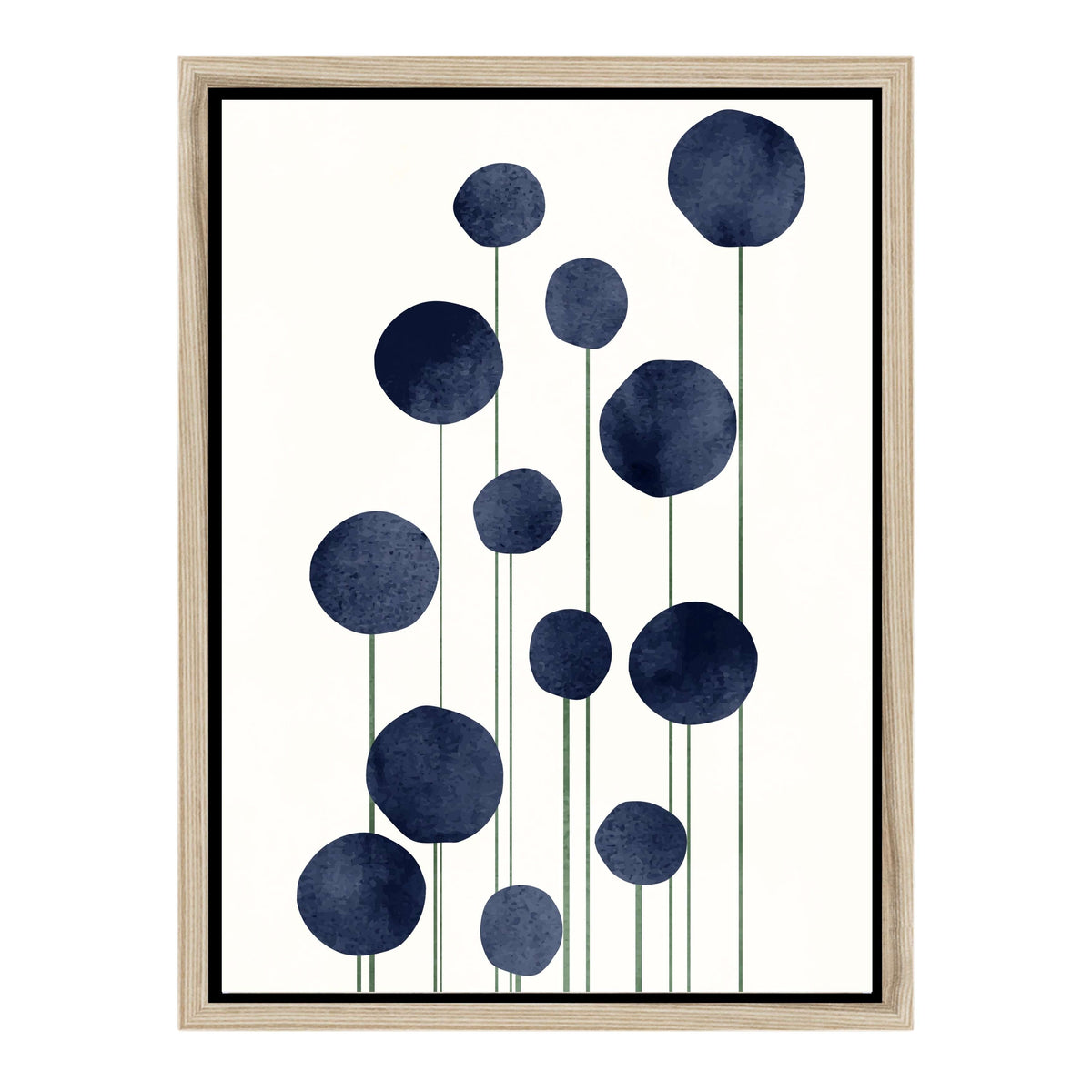 Bayberry Curve Poppy Canvas Wall Art — gallery image 19