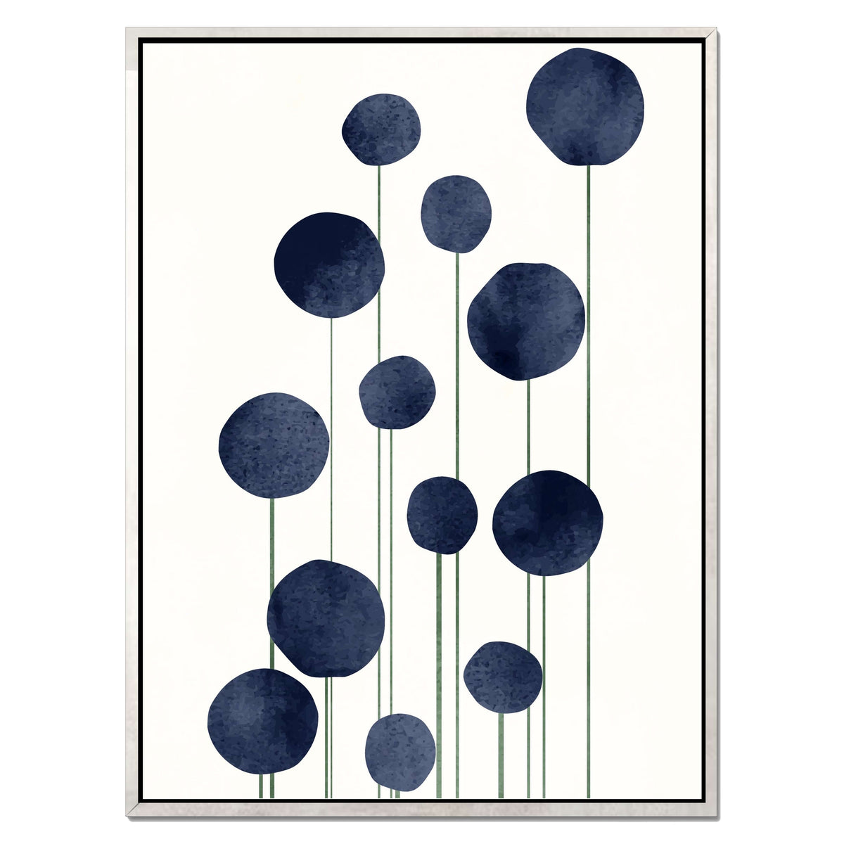 Bayberry Curve Poppy Canvas Wall Art — gallery image 37