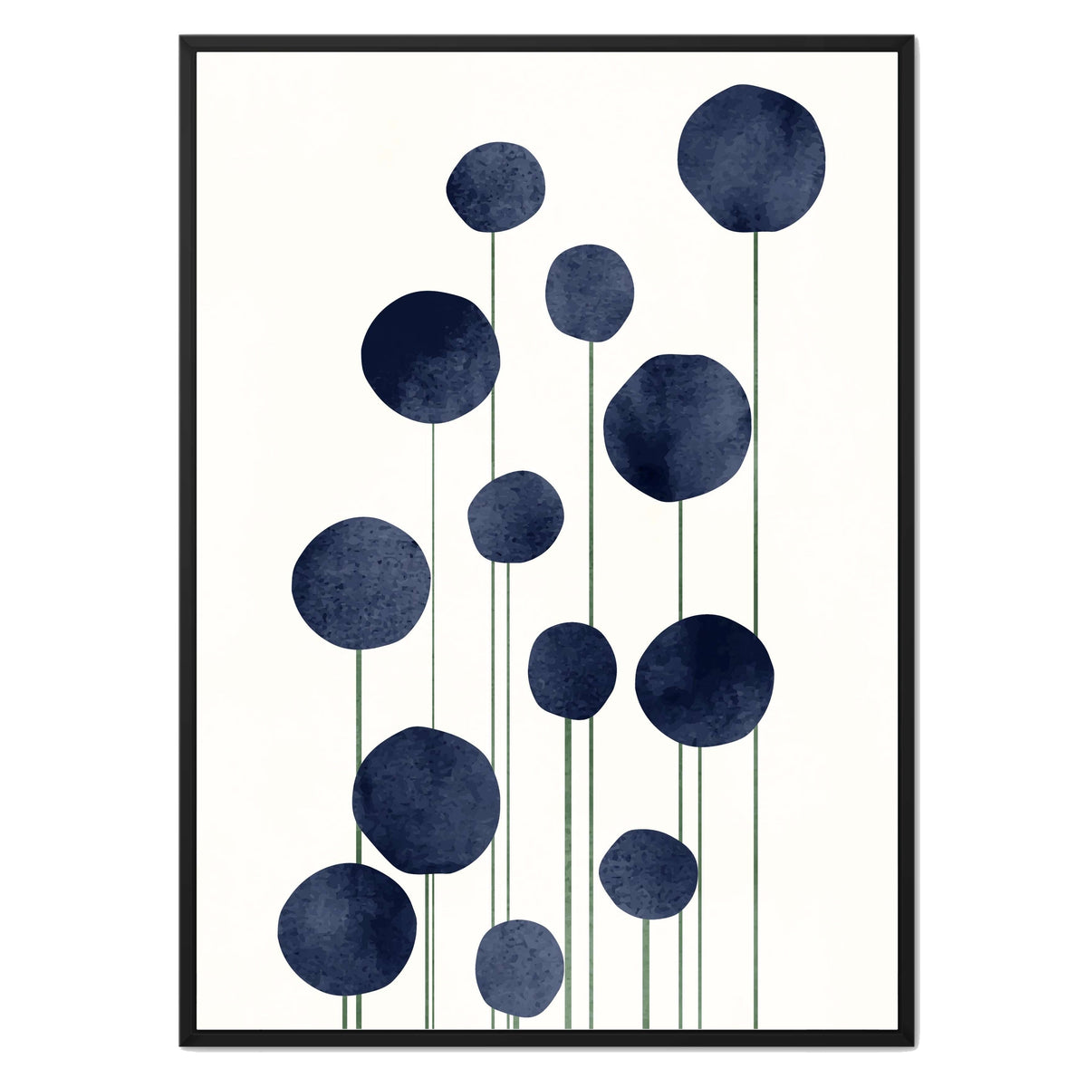 Bayberry Curve Poppy Canvas Wall Art — gallery image 36