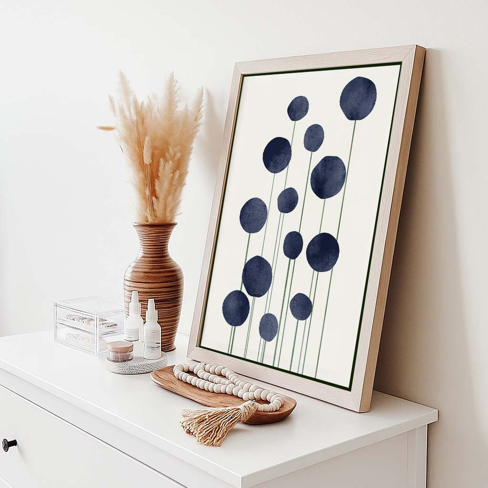 Bayberry Curve Poppy Canvas Wall Art — gallery image 4