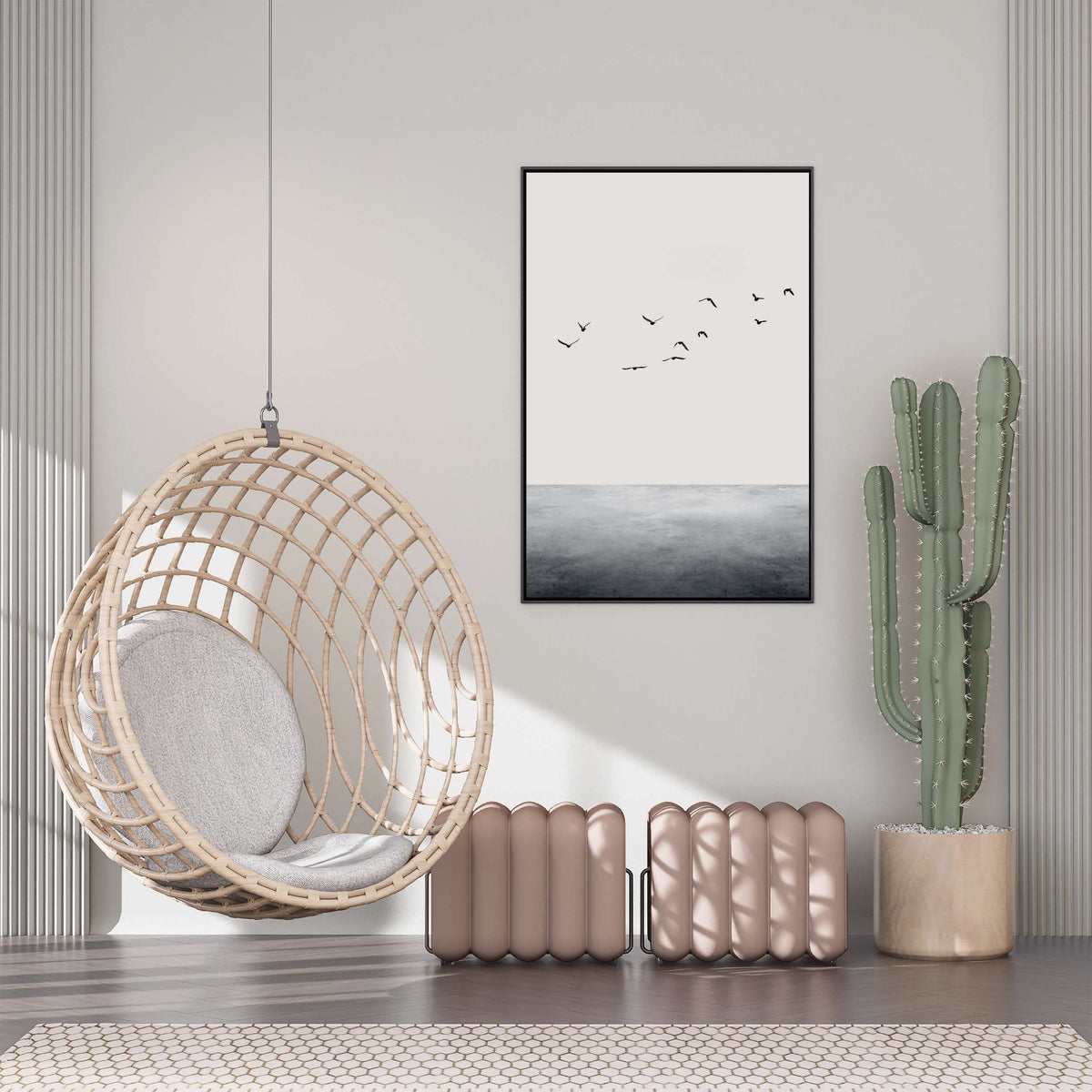Kingsley Curve Bird Canvas Wall Art — gallery image 2
