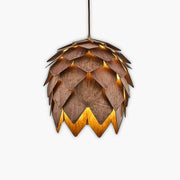 Juniper Loop Wood Petal Pendant Light — gallery image 1