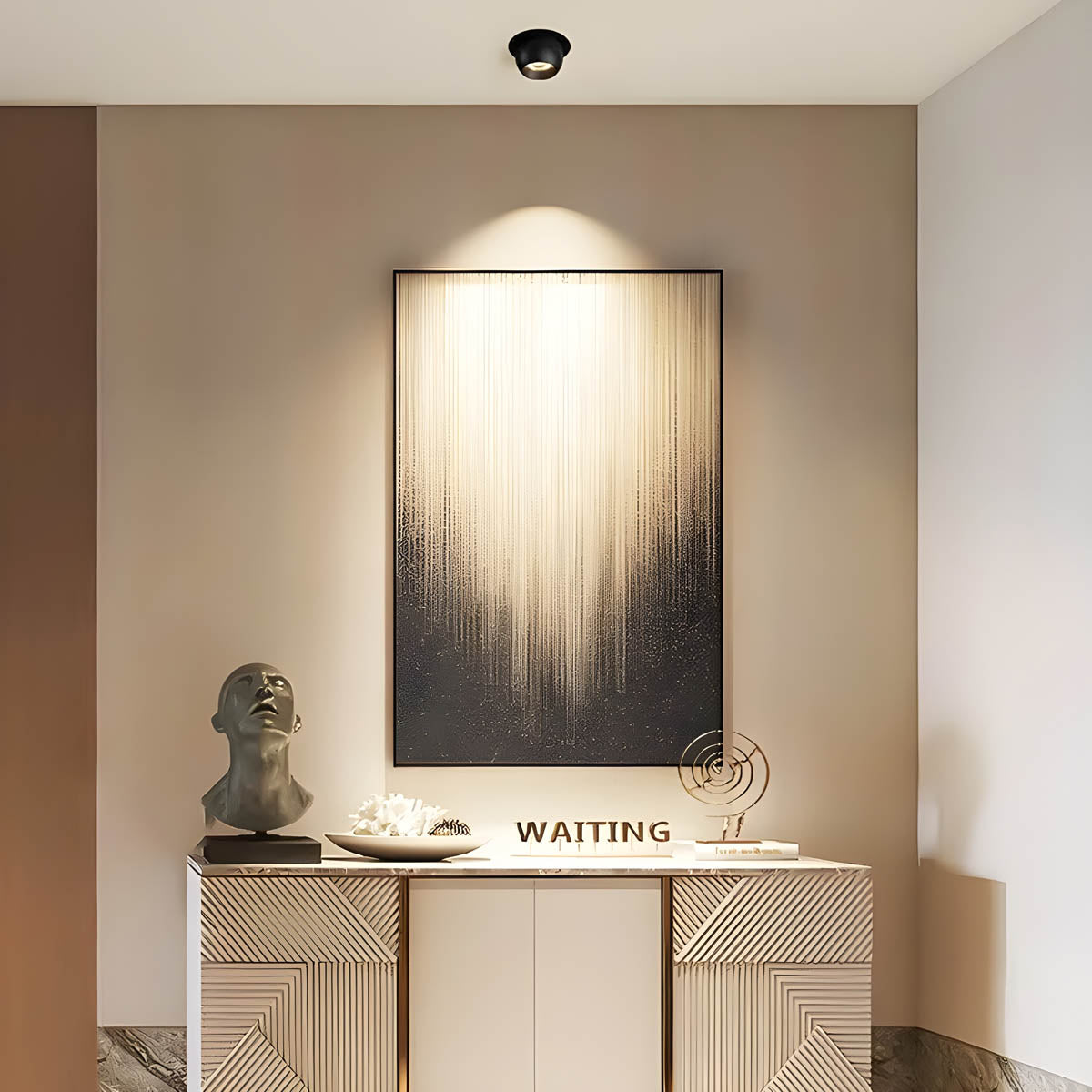 Hawthorn Loop Aluminum Ceiling Light — gallery image 2