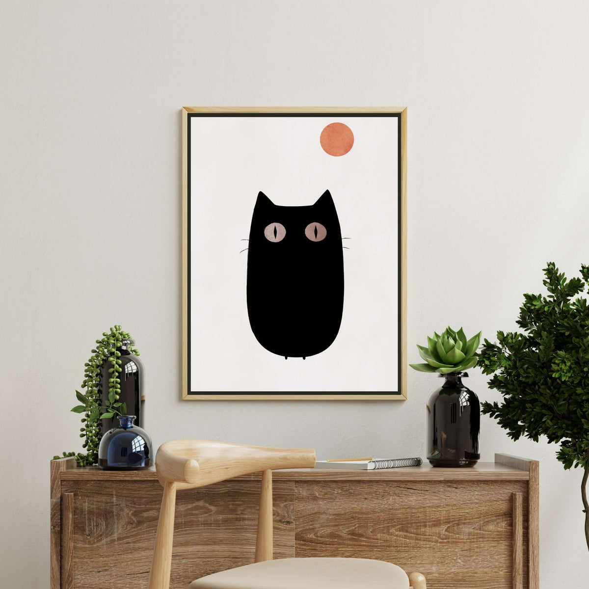 Brookfield Curve Cat Canvas Wall Art — gallery image 2
