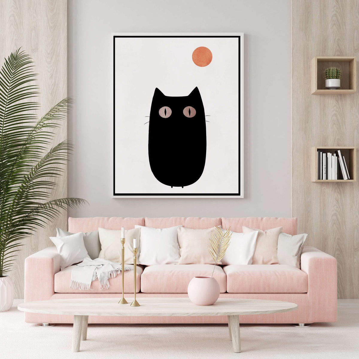 Brookfield Curve Cat Canvas Wall Art — gallery image 4