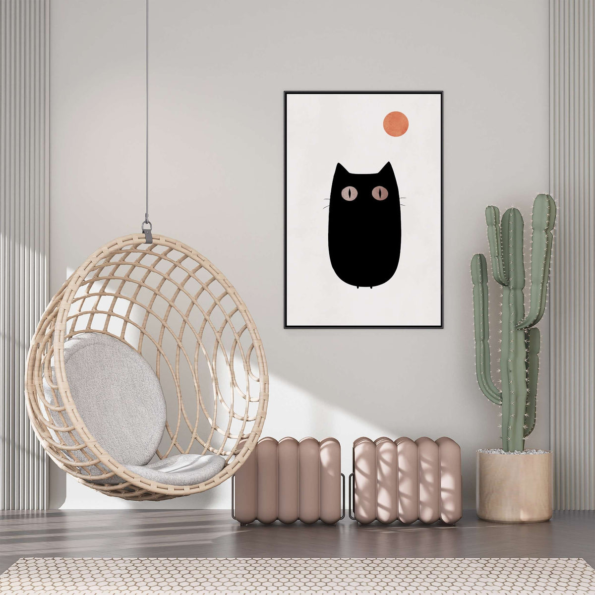 Brookfield Curve Cat Canvas Wall Art — gallery image 6