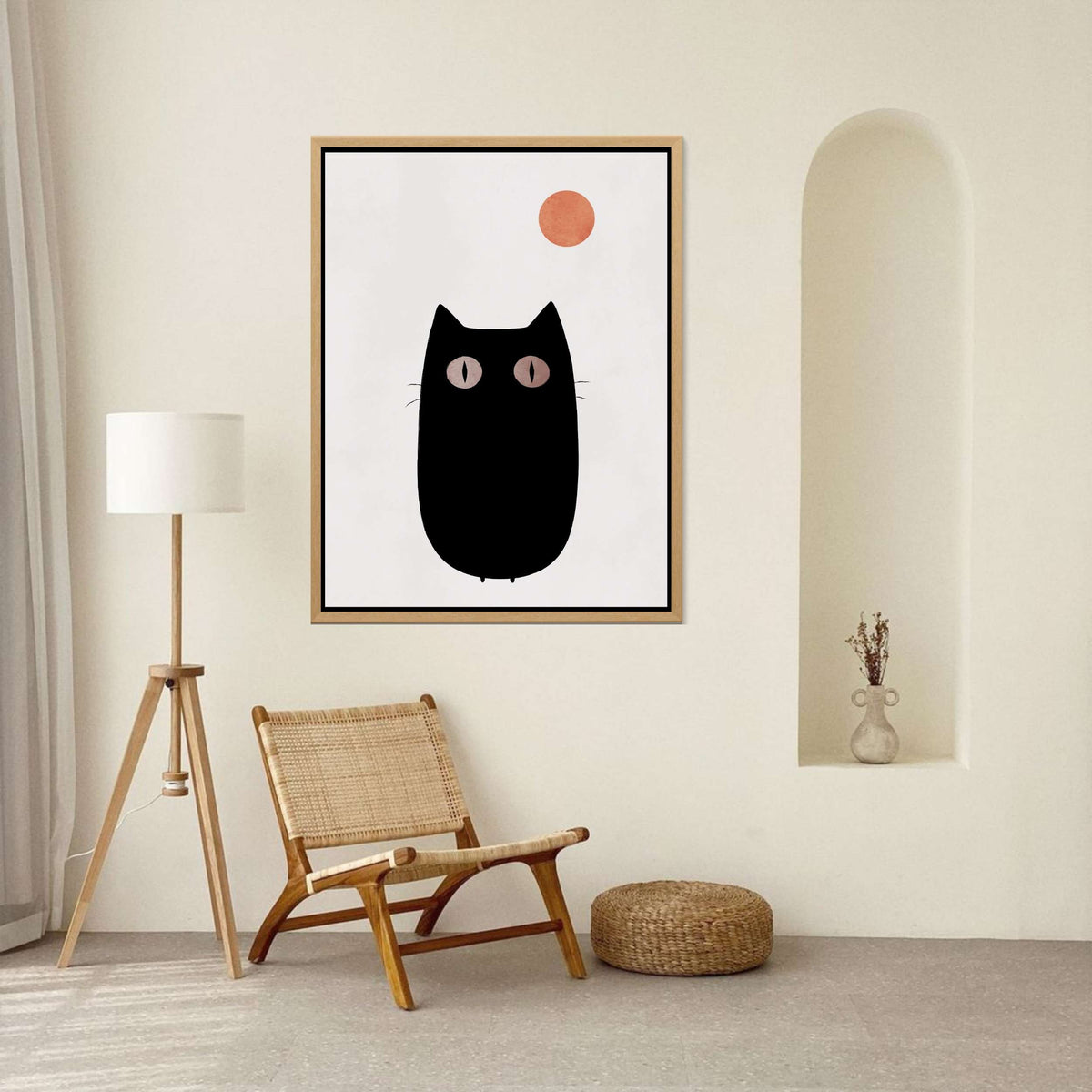 Brookfield Curve Cat Canvas Wall Art — gallery image 5