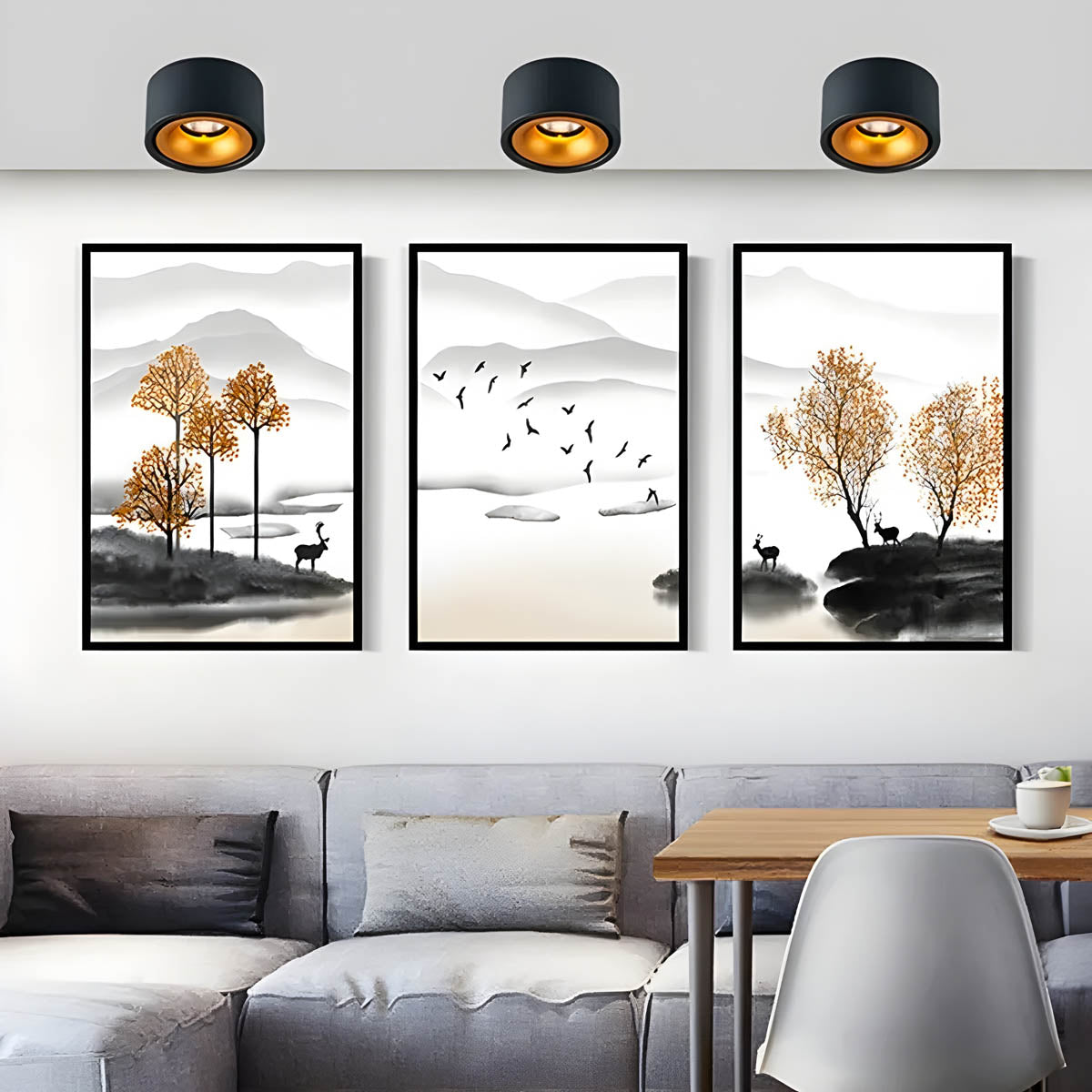 Wren Loop Aluminum Ceiling Light — gallery image 2