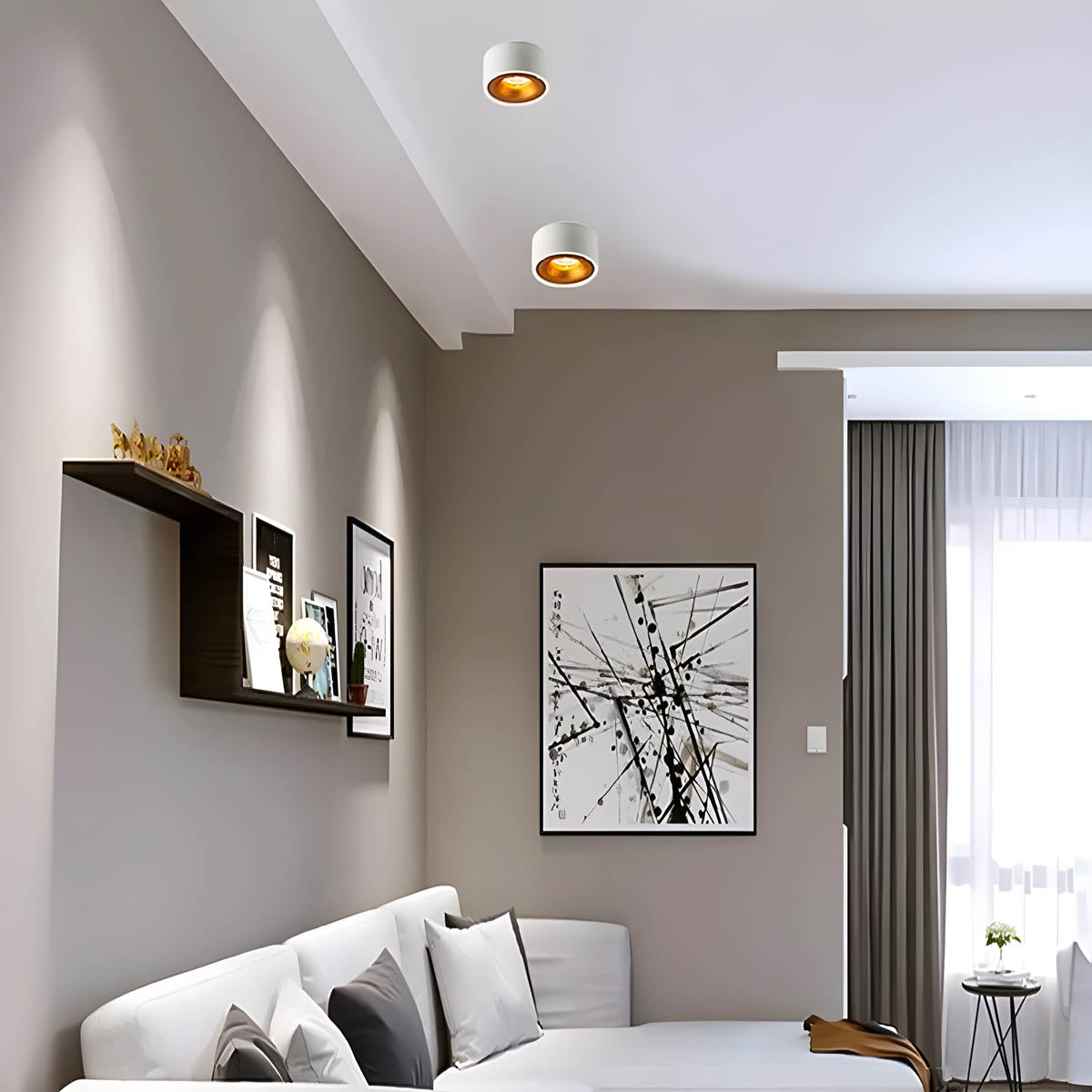 Wren Loop Aluminum Ceiling Light — gallery image 5