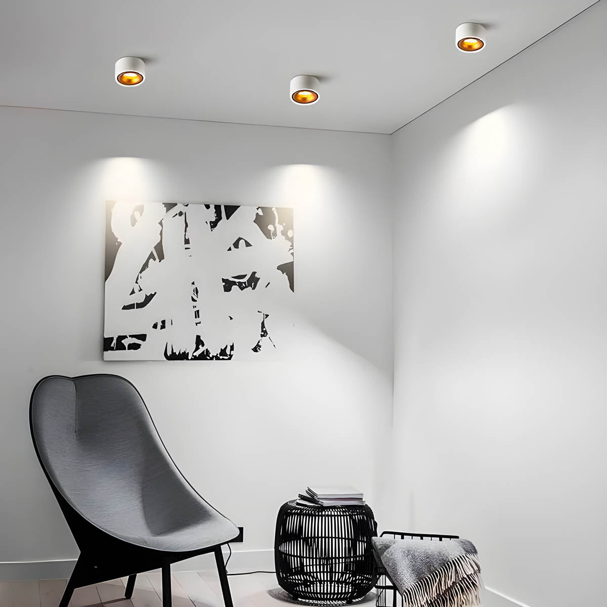 Wren Loop Aluminum Ceiling Light — gallery image 3