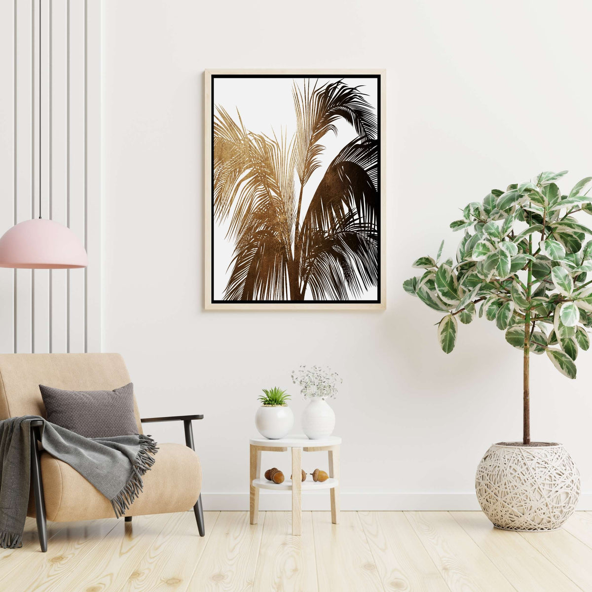 Eastmere Curve Botanical Canvas Wall Art — gallery image 6