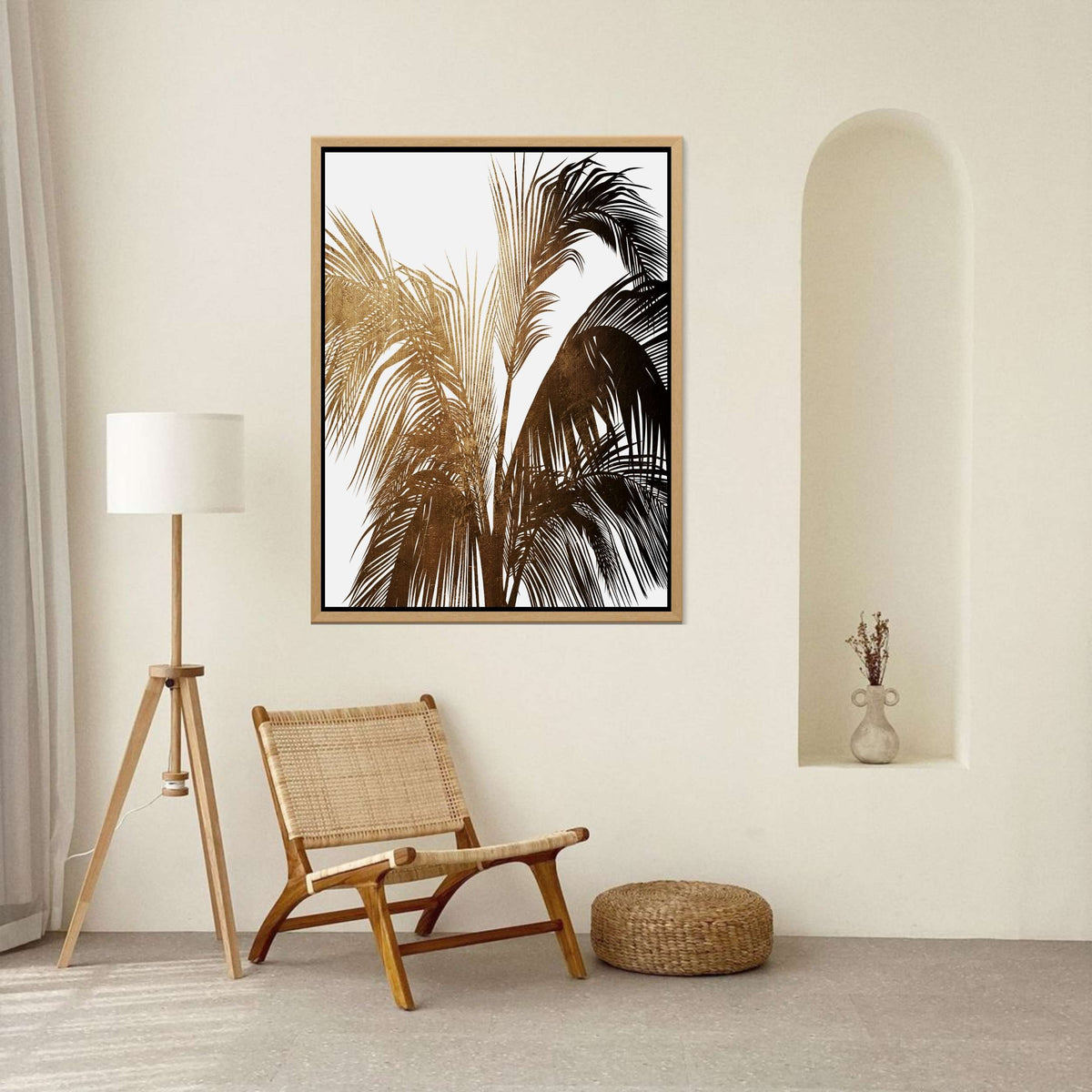 Eastmere Curve Botanical Canvas Wall Art — gallery image 2