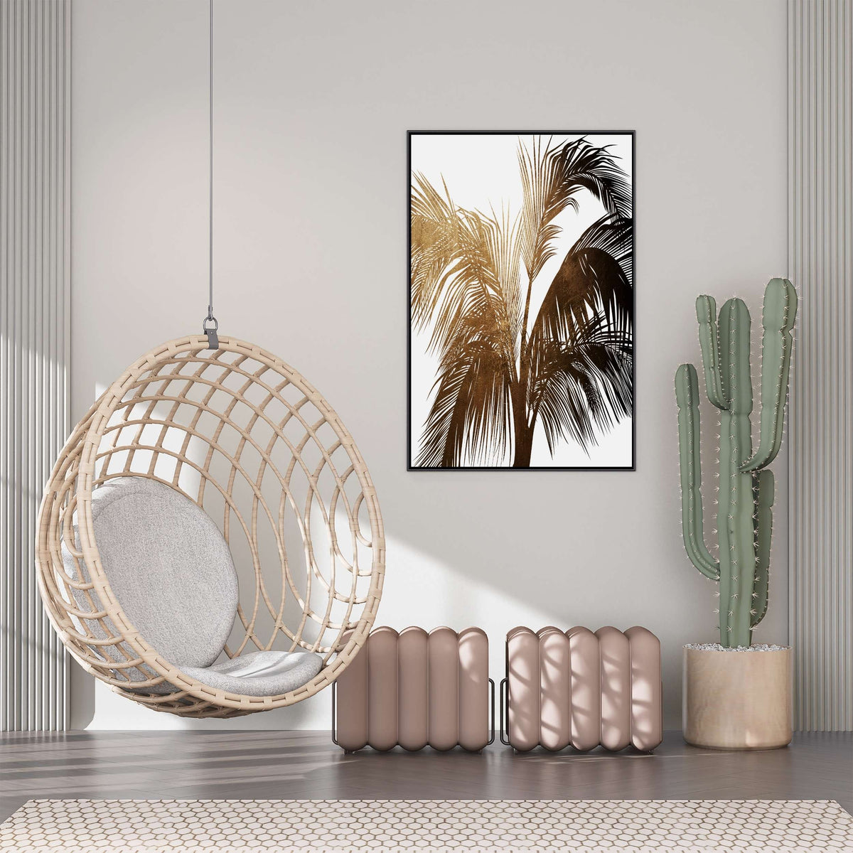 Eastmere Curve Botanical Canvas Wall Art — gallery image 7