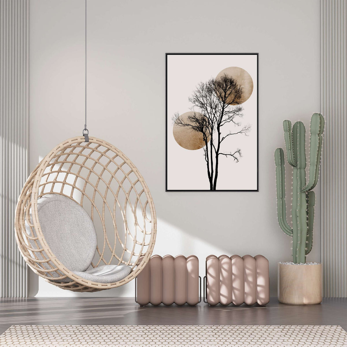 Northwick Curve Botanical Canvas Wall Art — gallery image 2