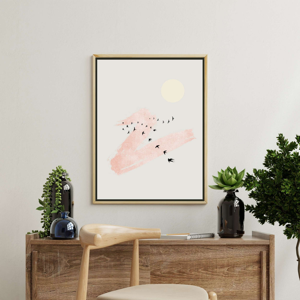 Westcott Curve Bird Canvas Wall Art — gallery image 3