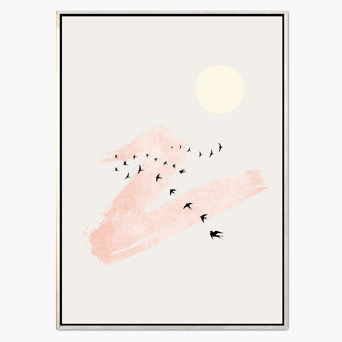 Westcott Curve Bird Canvas Wall Art — gallery image 1