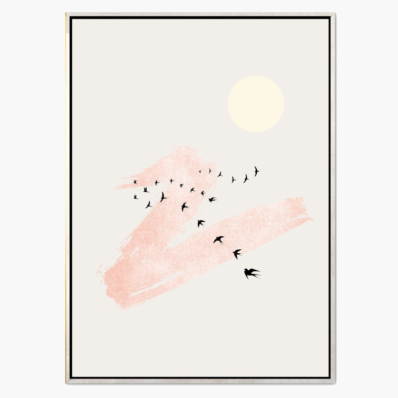 Westcott Curve Bird Canvas Wall Art — gallery image 1