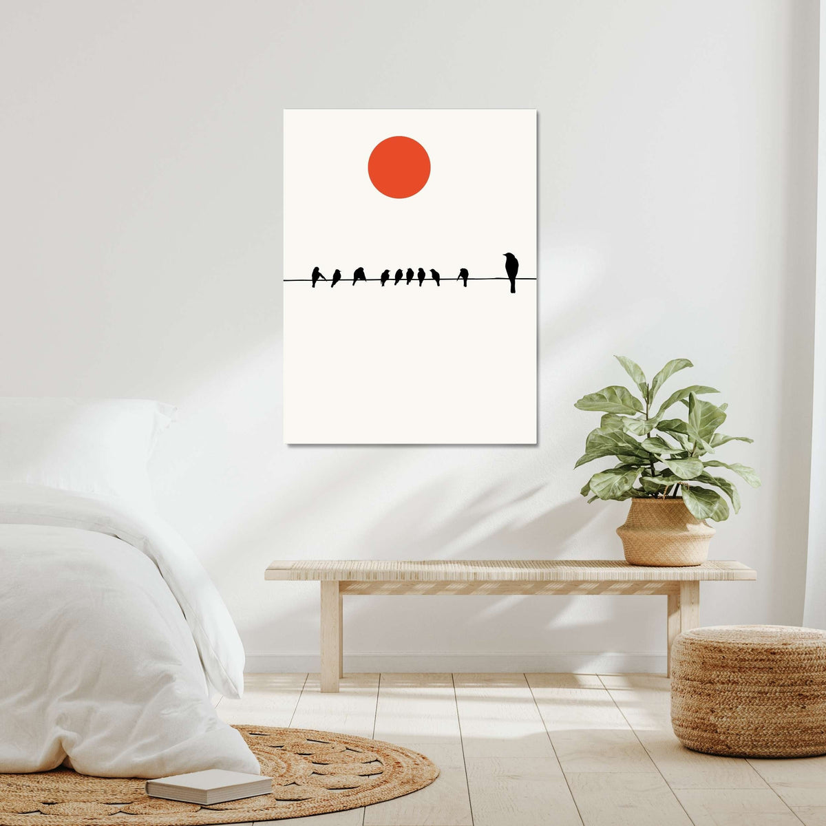 Alderwood Curve Bird Canvas Wall Art — gallery image 9