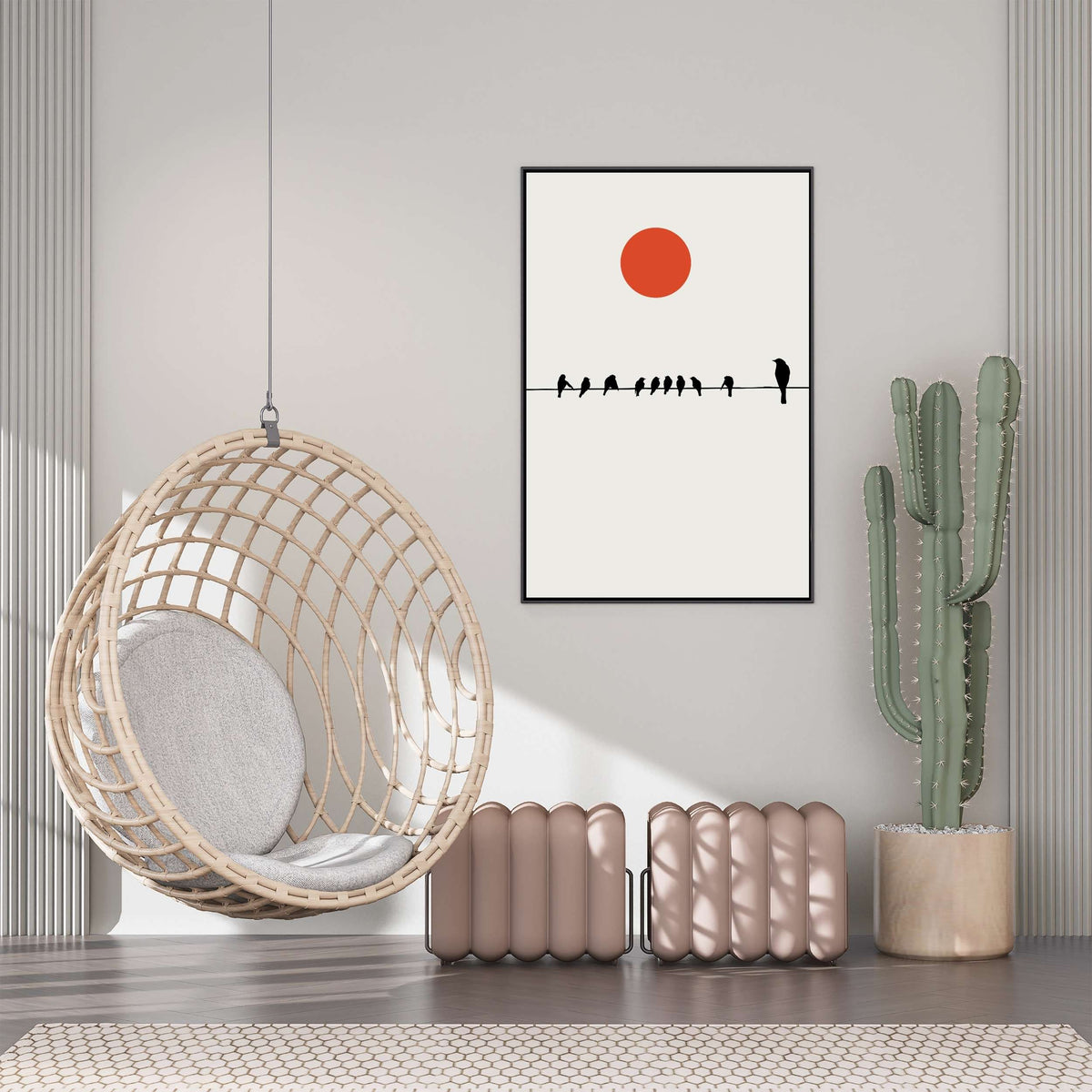 Alderwood Curve Bird Canvas Wall Art — gallery image 5