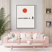 Alderwood Curve Bird Canvas Wall Art — gallery image 2