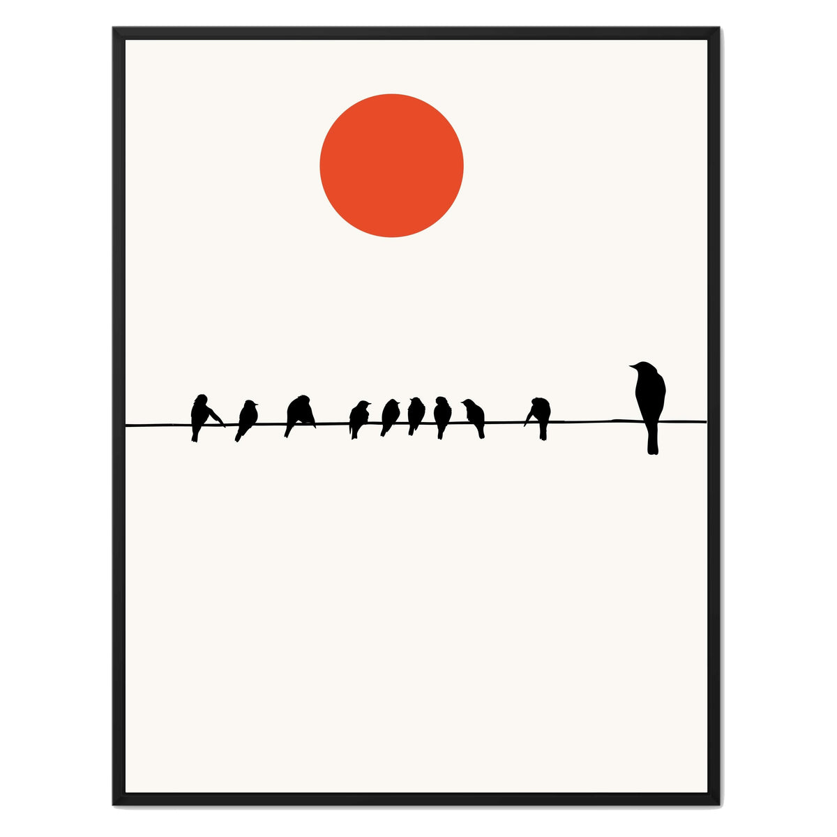 Alderwood Curve Bird Canvas Wall Art — gallery image 18