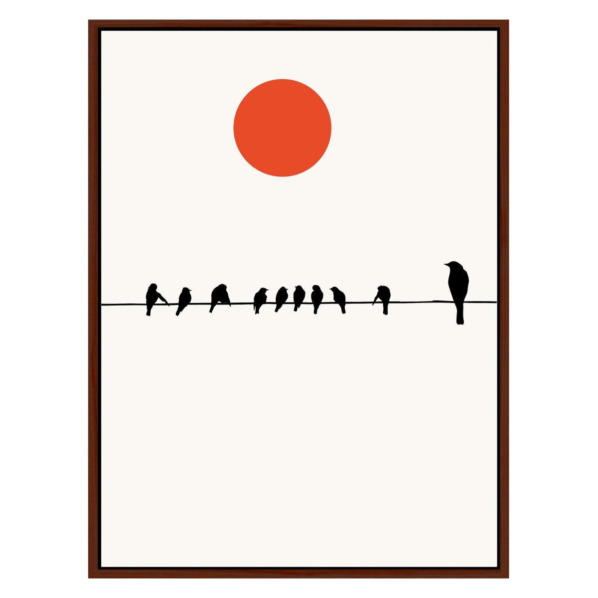 Alderwood Curve Bird Canvas Wall Art — gallery image 28