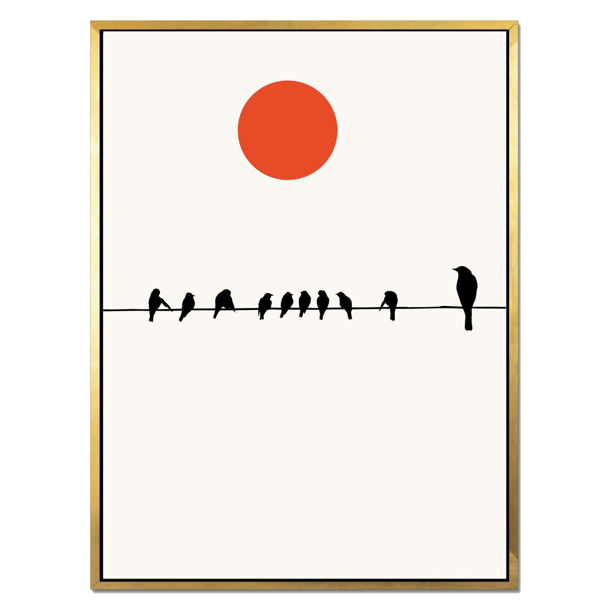 Alderwood Curve Bird Canvas Wall Art — gallery image 34
