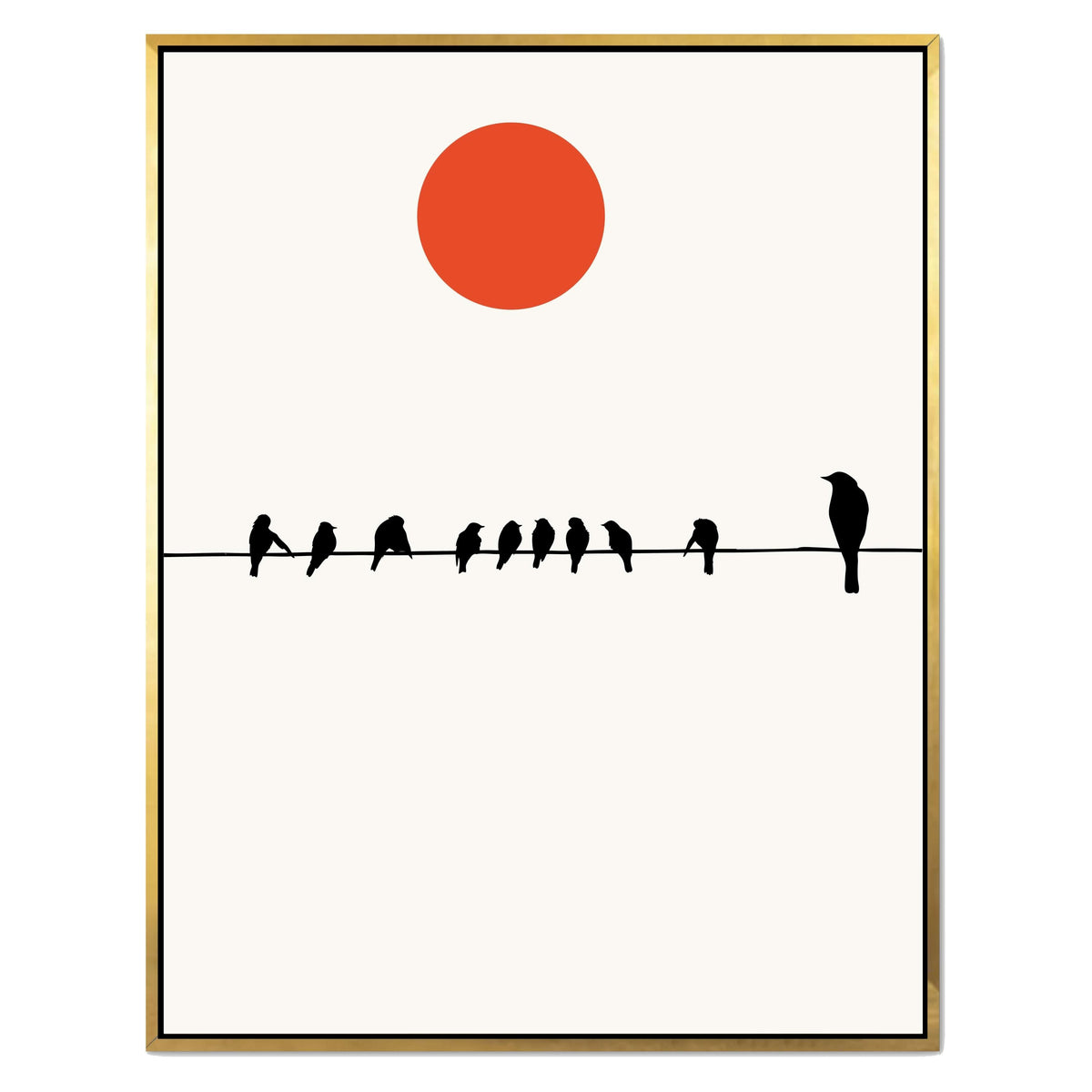 Alderwood Curve Bird Canvas Wall Art — gallery image 30