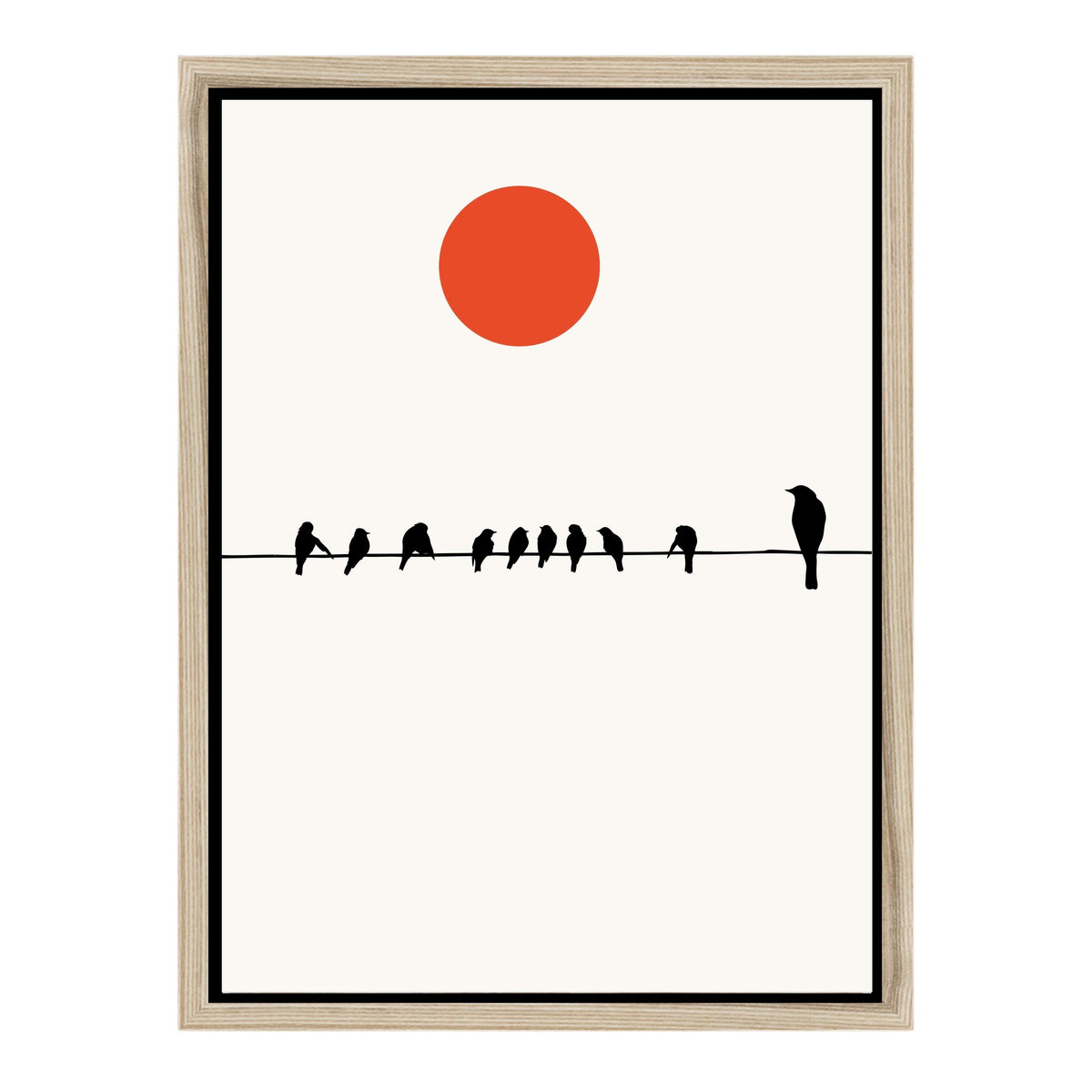 Alderwood Curve Bird Canvas Wall Art — gallery image 38