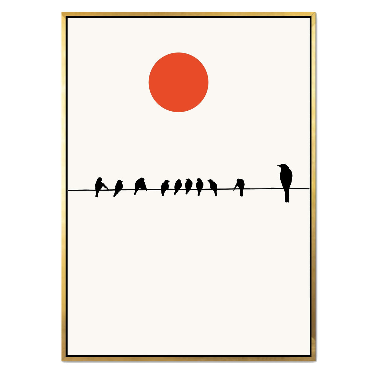 Alderwood Curve Bird Canvas Wall Art — gallery image 31