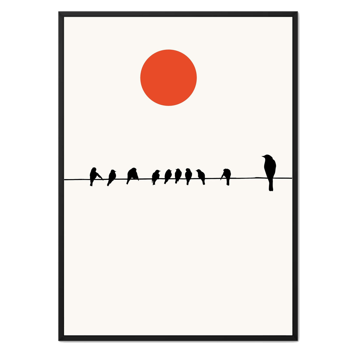 Alderwood Curve Bird Canvas Wall Art — gallery image 19