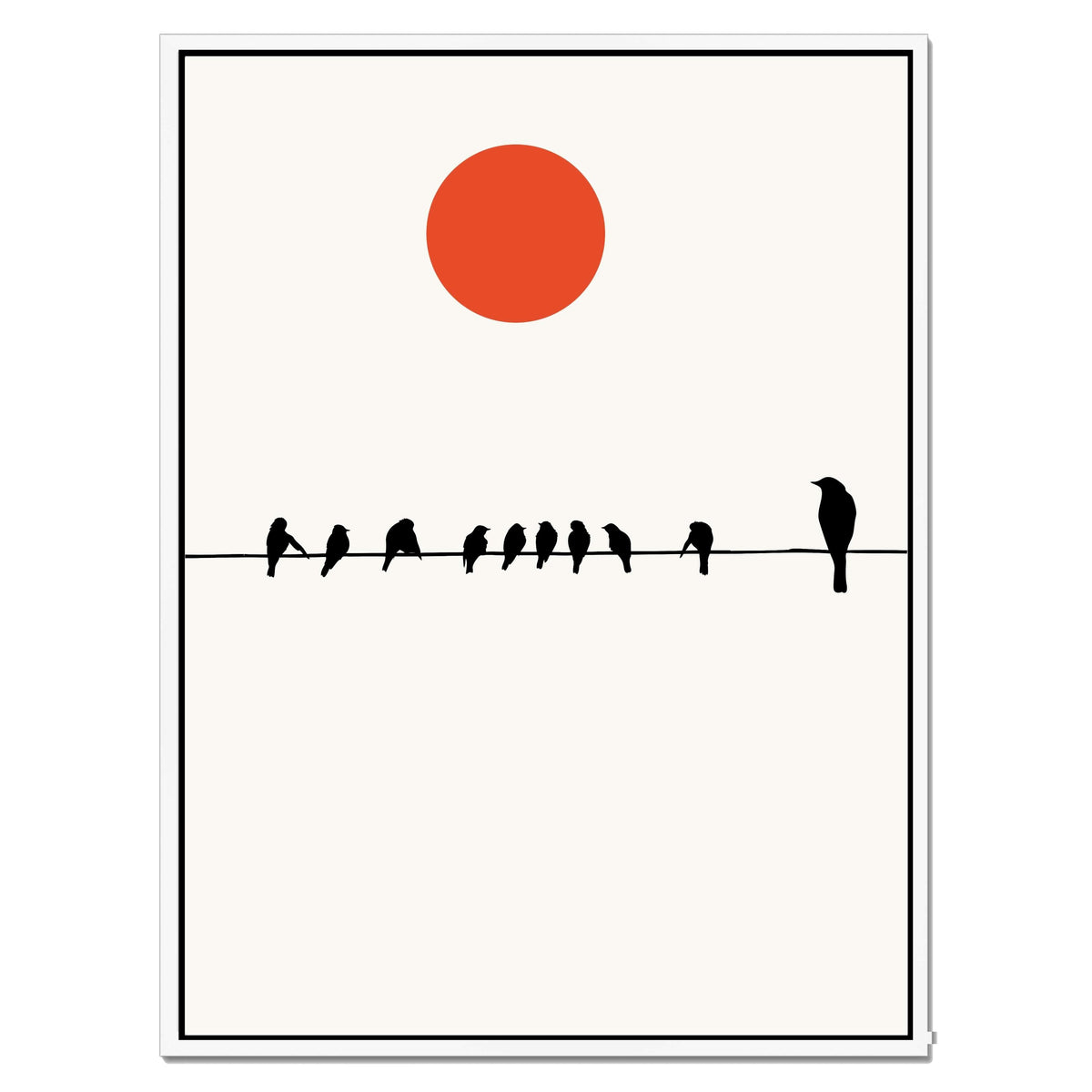 Alderwood Curve Bird Canvas Wall Art — gallery image 49