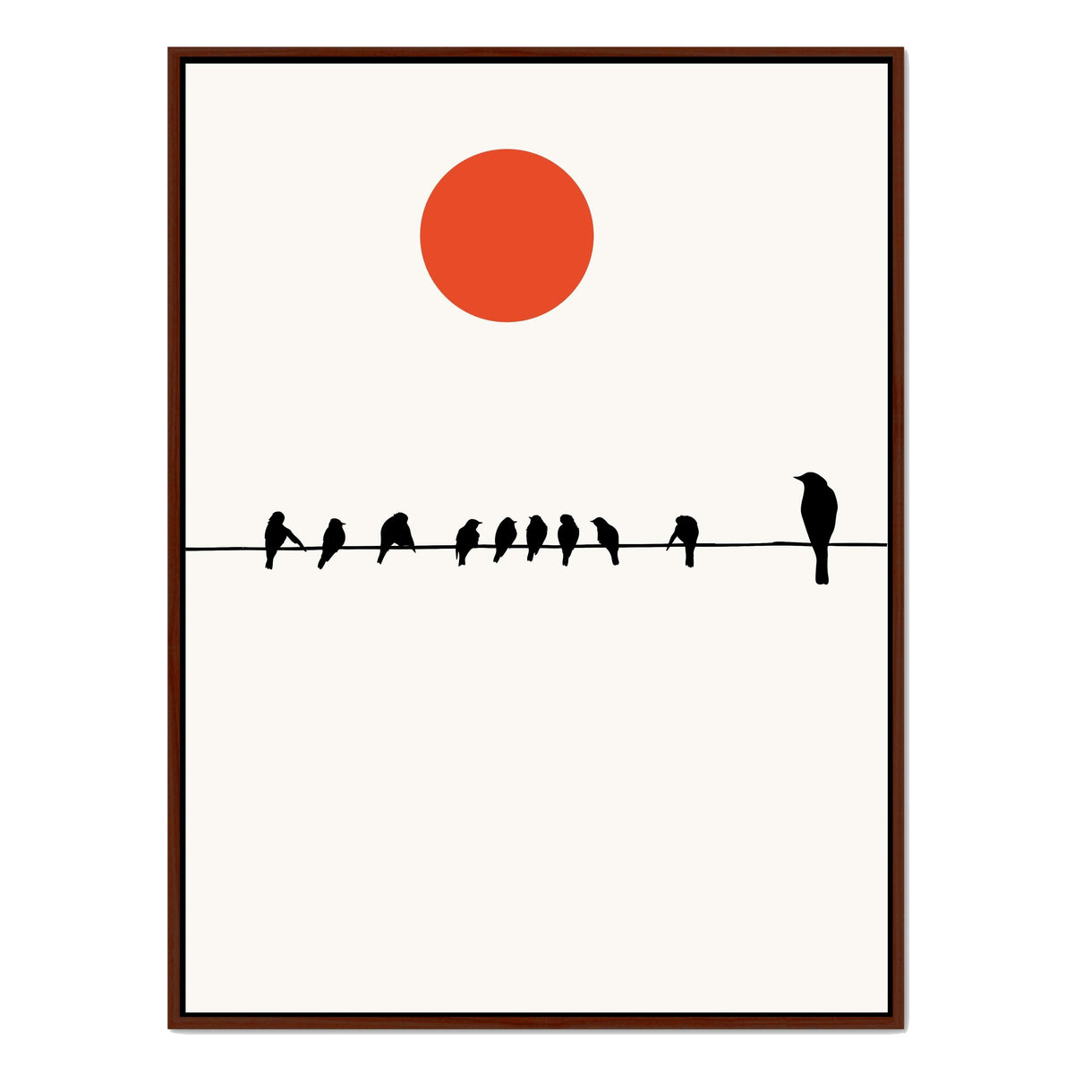 Alderwood Curve Bird Canvas Wall Art — gallery image 29