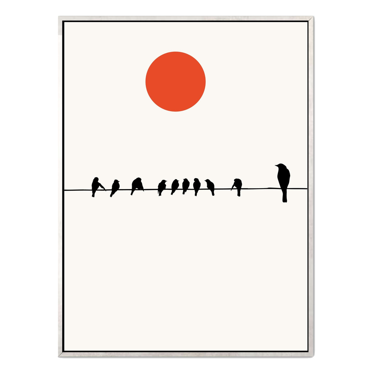 Alderwood Curve Bird Canvas Wall Art — gallery image 44