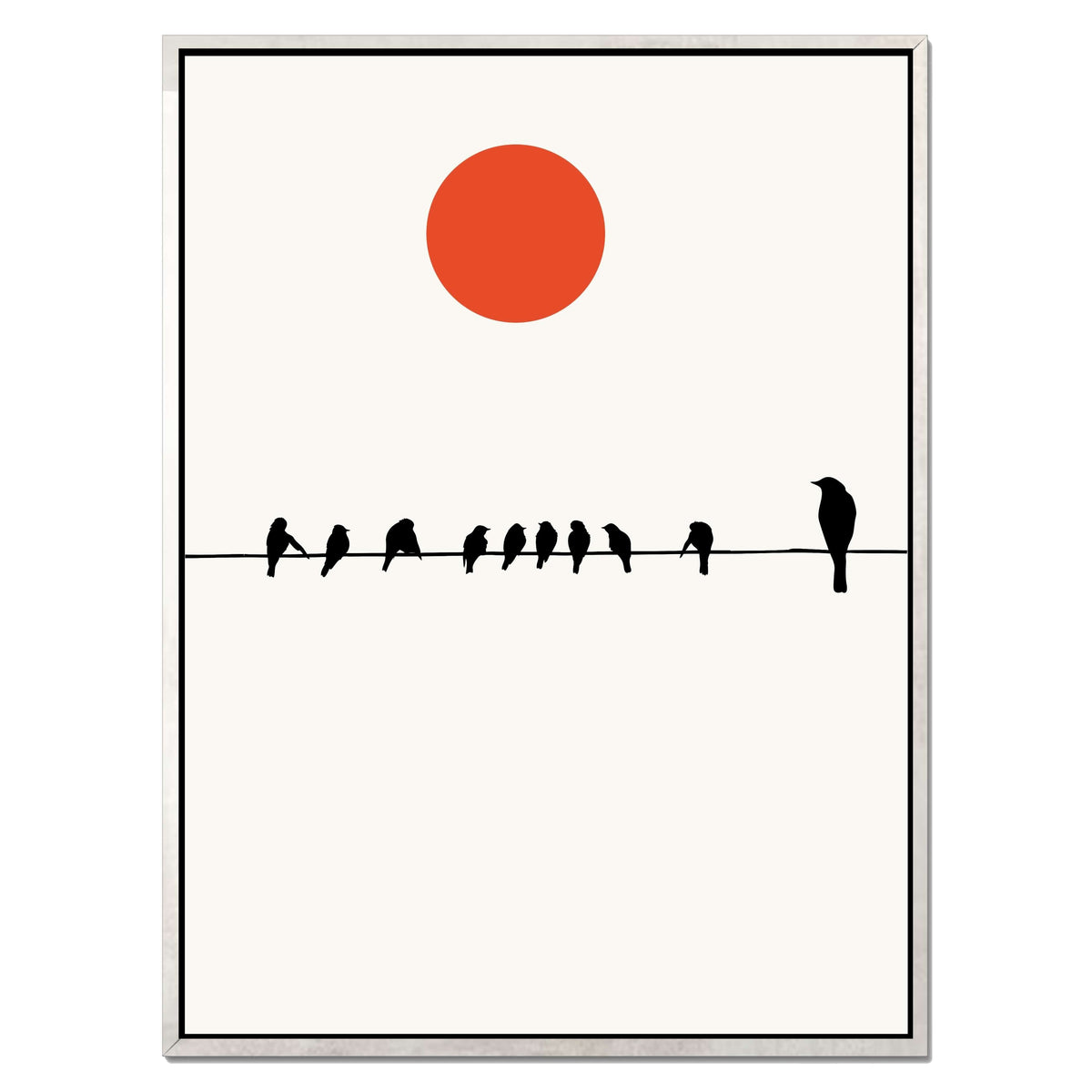 Alderwood Curve Bird Canvas Wall Art — gallery image 43