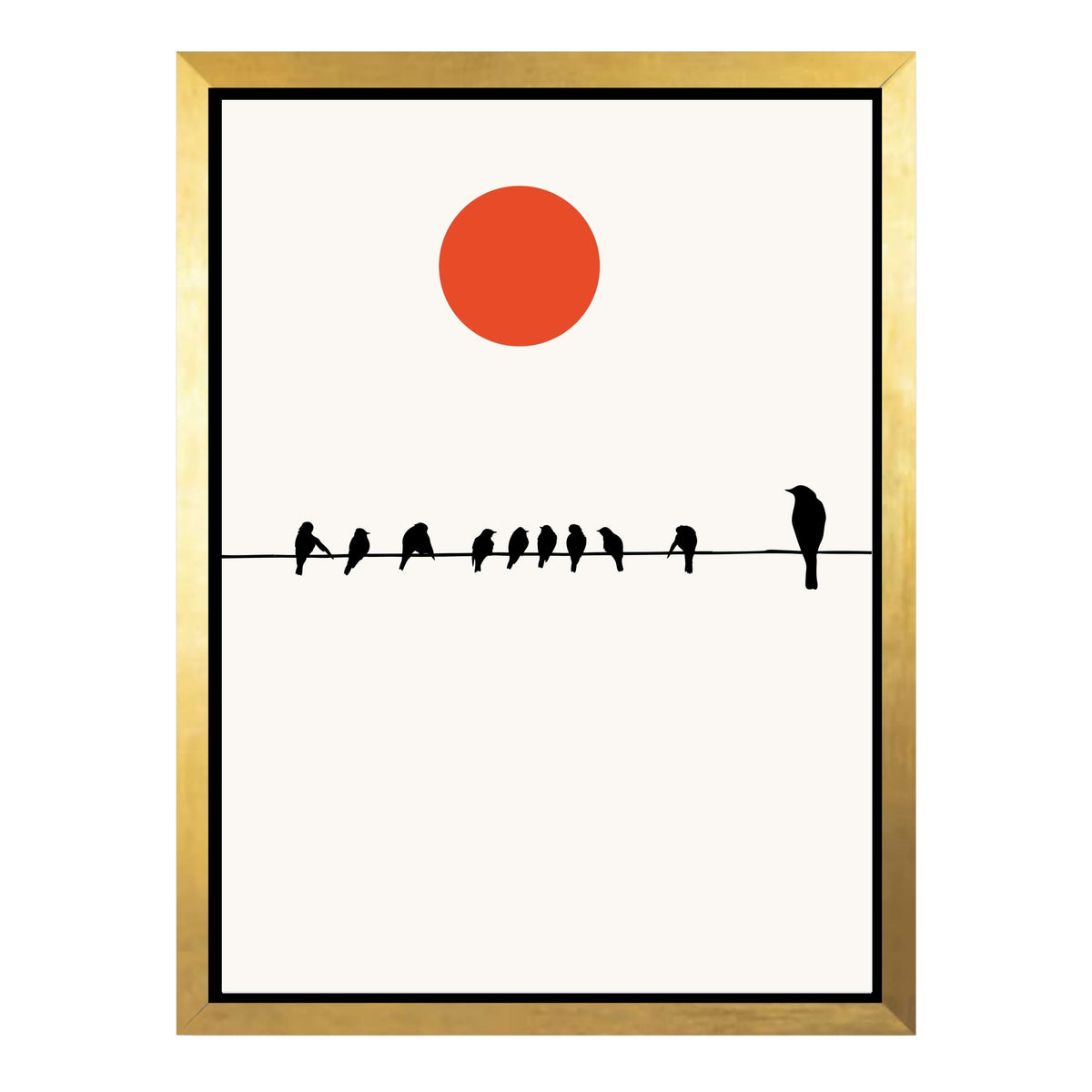 Alderwood Curve Bird Canvas Wall Art — gallery image 32