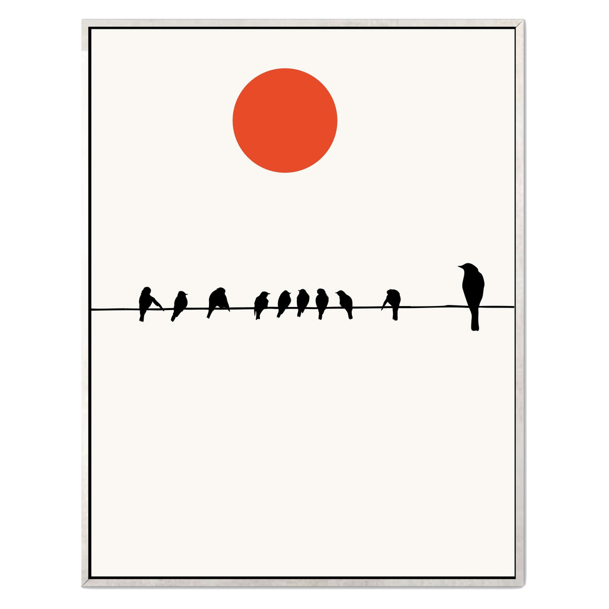 Alderwood Curve Bird Canvas Wall Art — gallery image 40