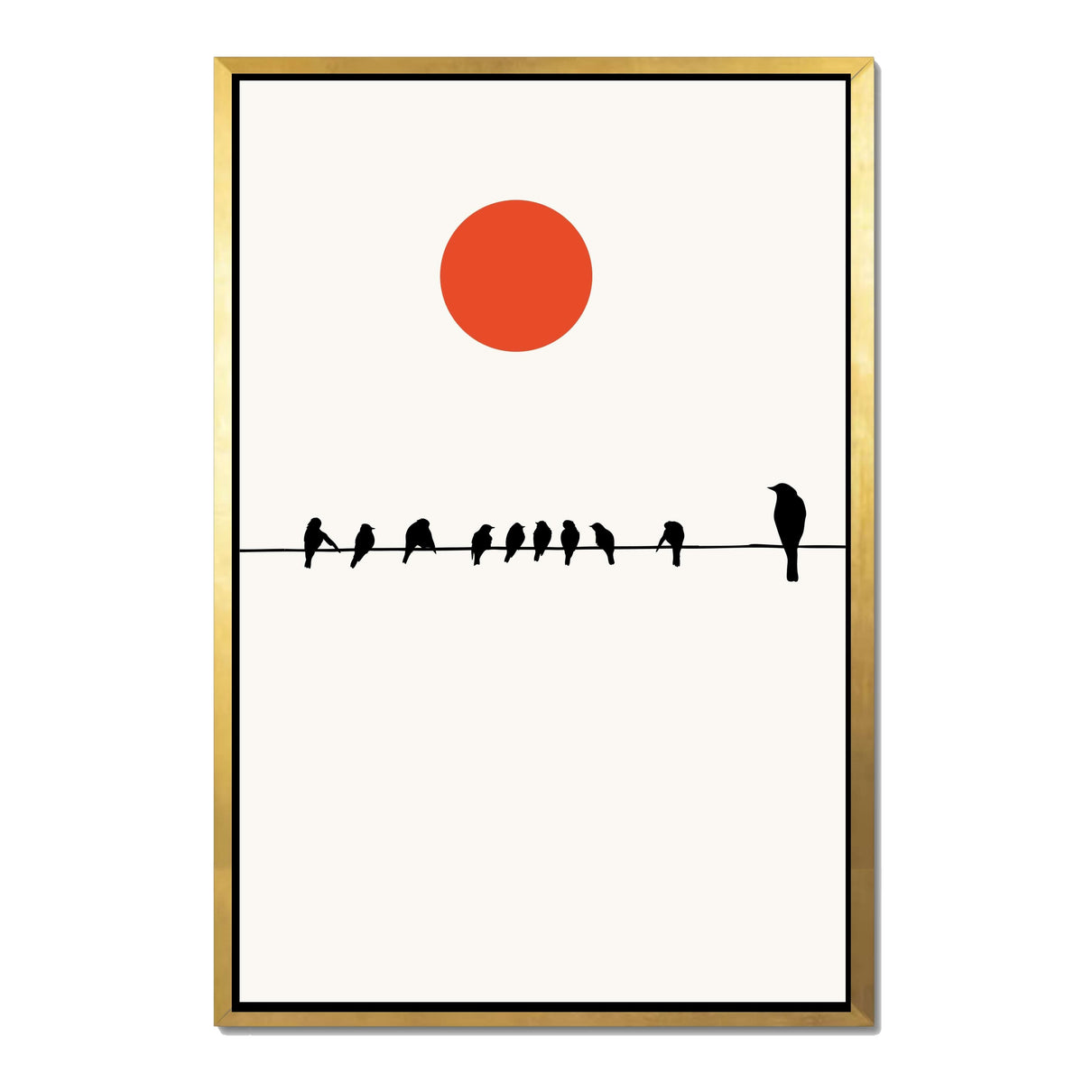 Alderwood Curve Bird Canvas Wall Art — gallery image 33