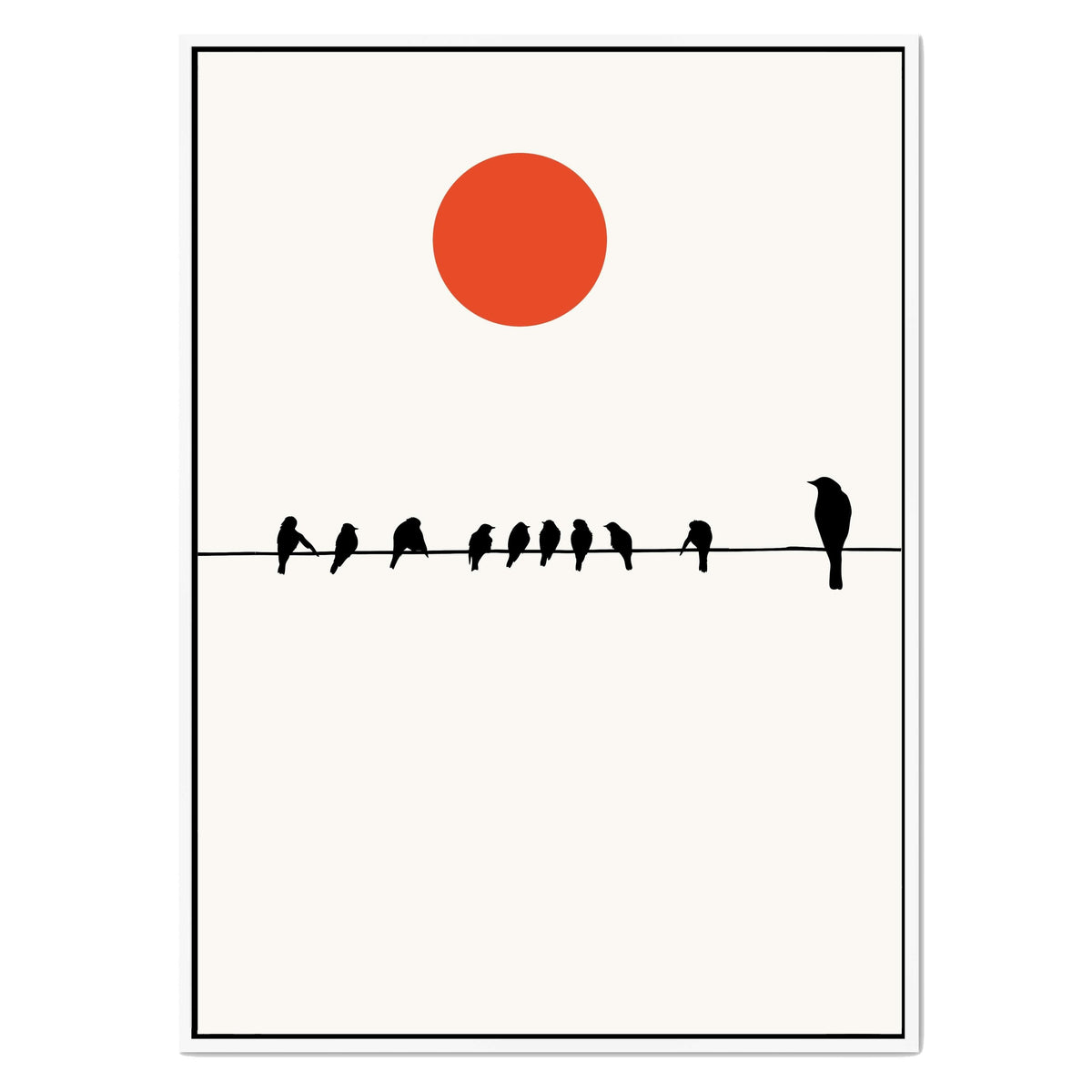 Alderwood Curve Bird Canvas Wall Art — gallery image 46
