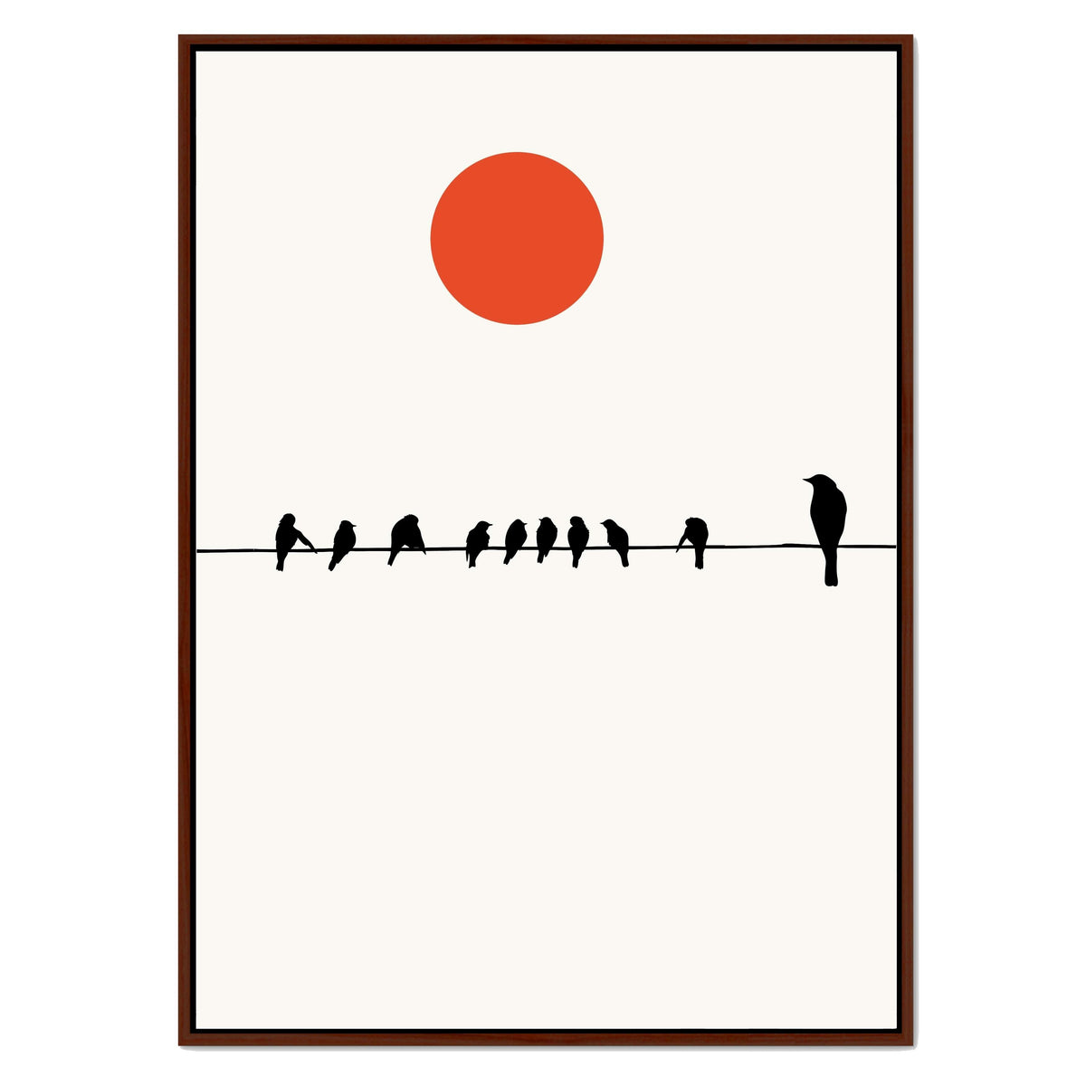Alderwood Curve Bird Canvas Wall Art — gallery image 25