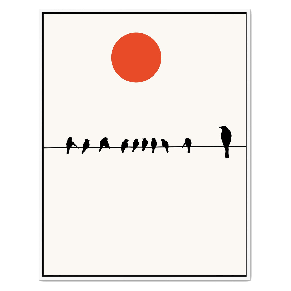 Alderwood Curve Bird Canvas Wall Art — gallery image 45