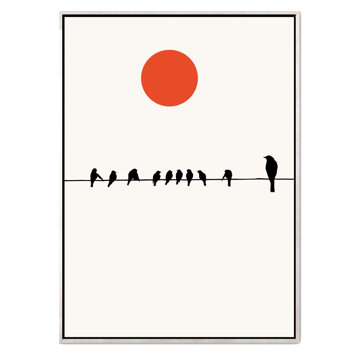 Alderwood Curve Bird Canvas Wall Art — gallery image 41