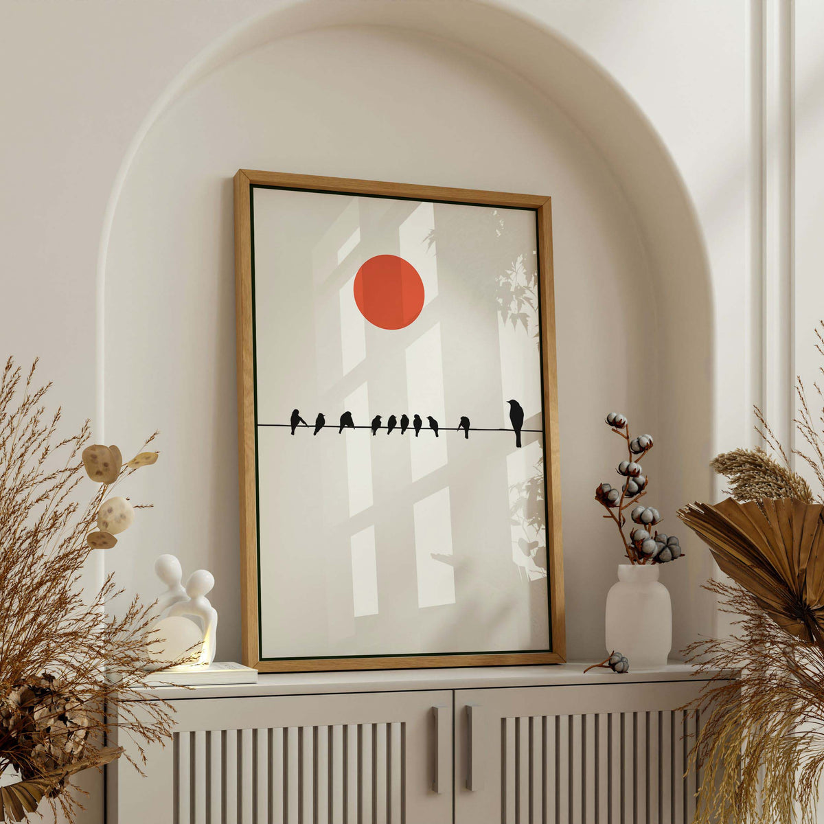 Alderwood Curve Bird Canvas Wall Art — gallery image 3
