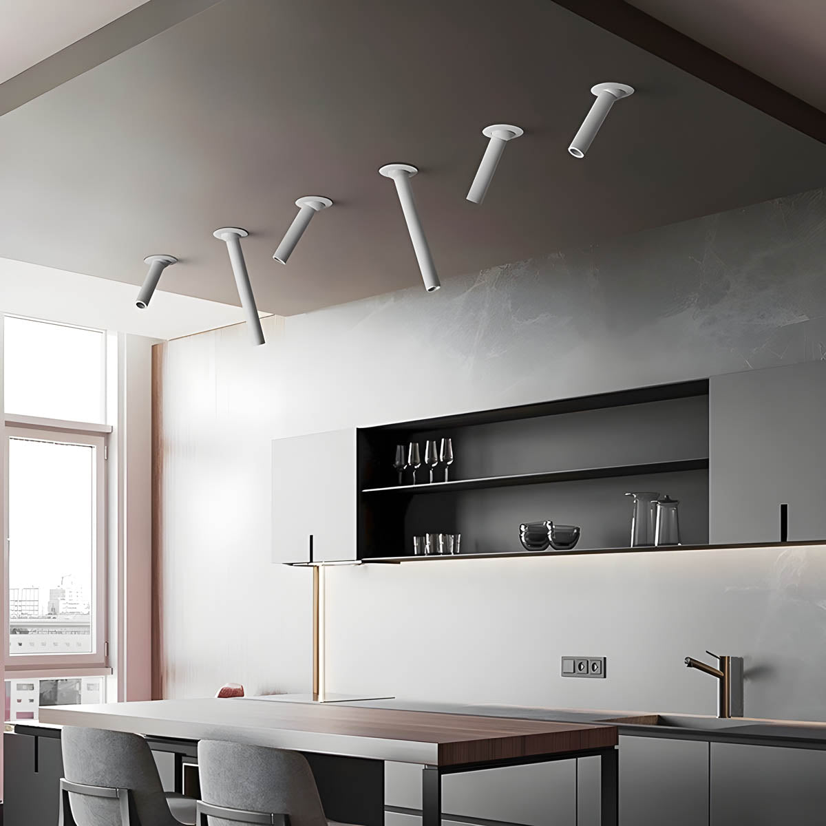 Marlow Loop Aluminum Ceiling Light — gallery image 7