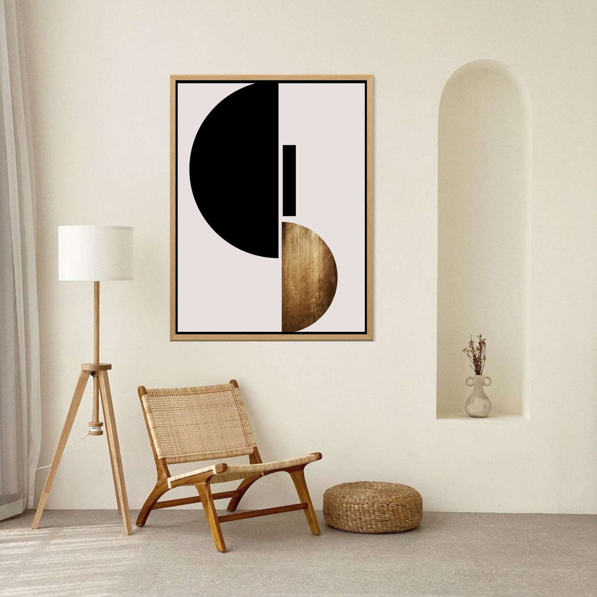 Brier Loop Geometric Canvas Wall Art — gallery image 5