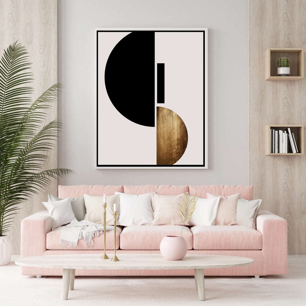 Brier Loop Geometric Canvas Wall Art — gallery image 8