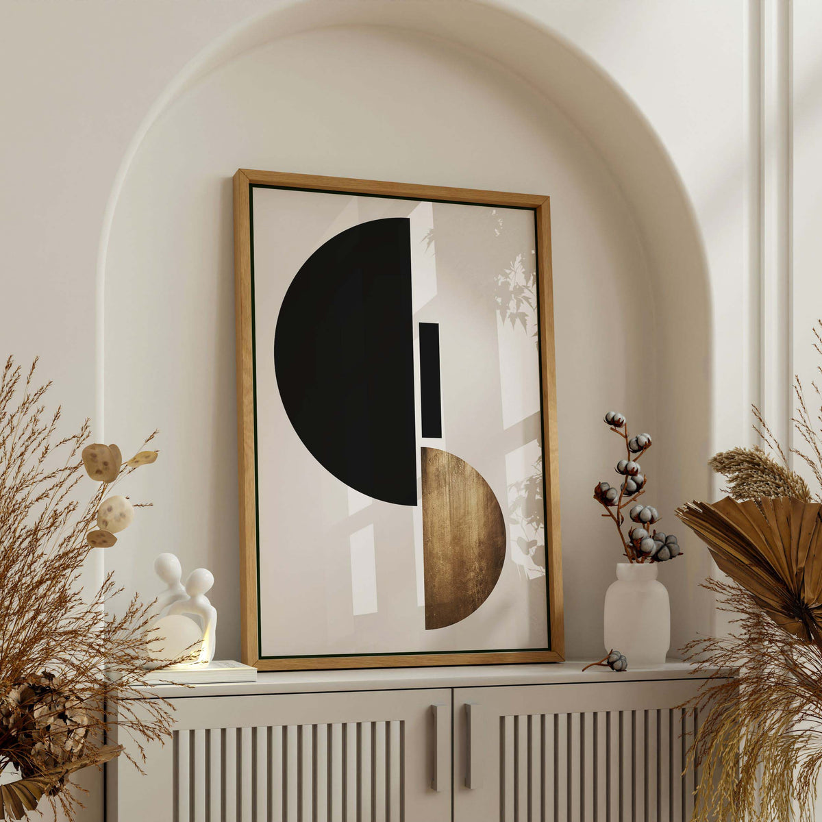 Brier Loop Geometric Canvas Wall Art — gallery image 3