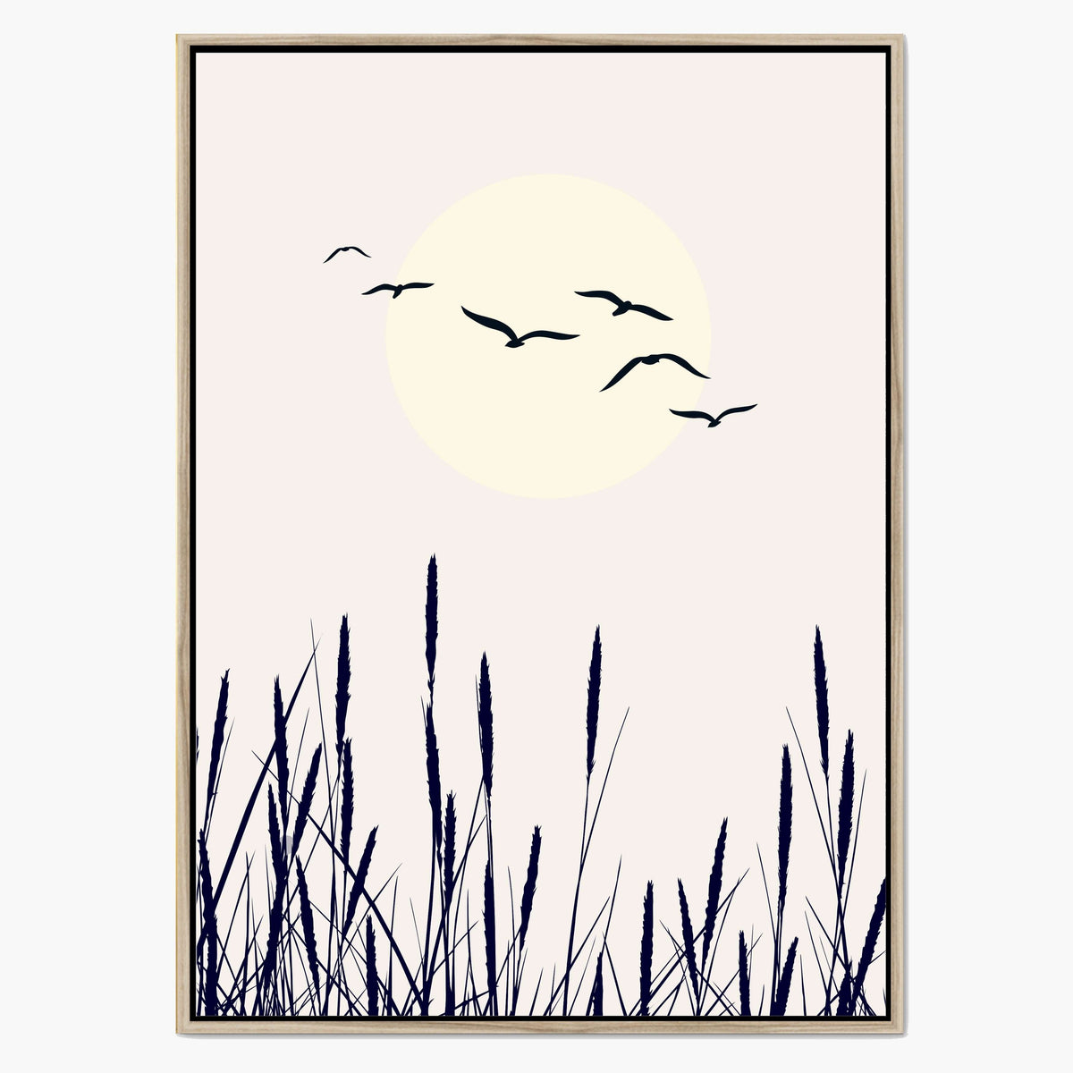 Cranford Curve Bird Canvas Wall Art — gallery image 1